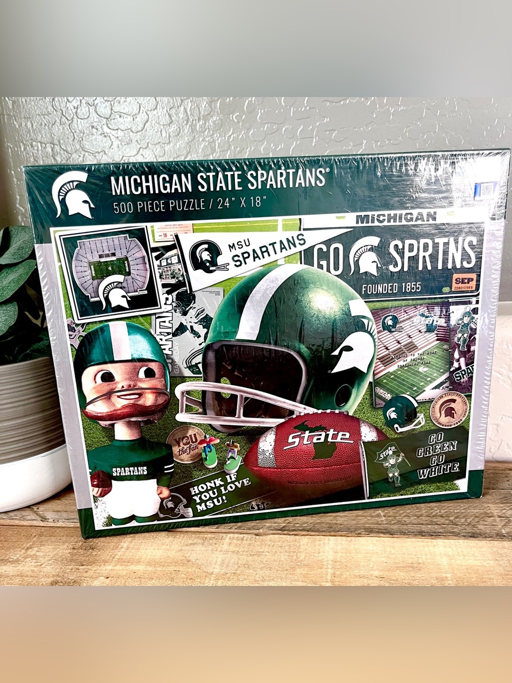 Michigan State Spartans 500 Piece Puzzle Retro Series YouTheFan NIB